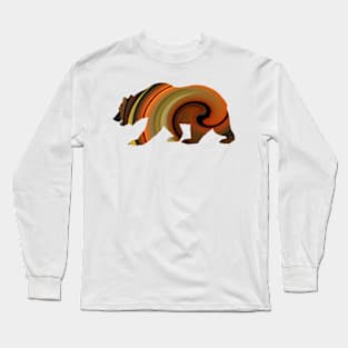 Abstract Grizzly Long Sleeve T-Shirt